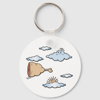 Flying Ham Bone Key Ring
