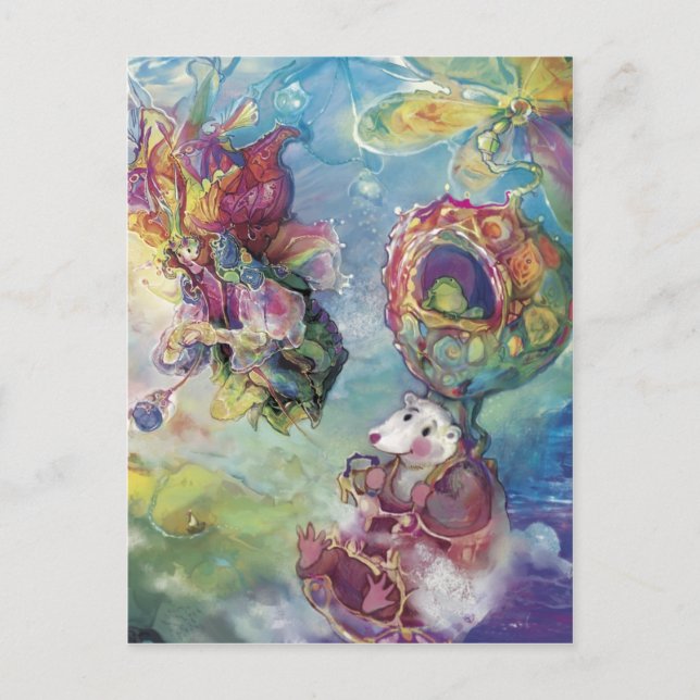 Flying Hat and Friends~~~ Postcard (Front)