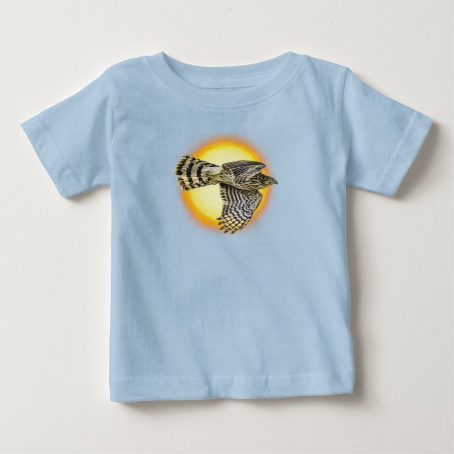 Flying Hawk Fire Baby T-Shirt (Front)