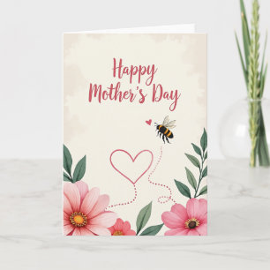 Flying Heart Mothers Card