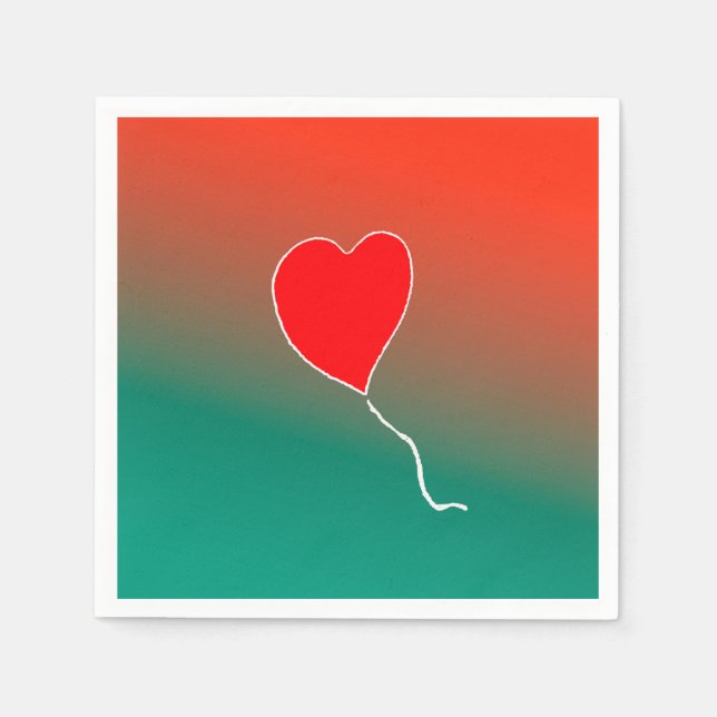 Flying heart napkin (Front)