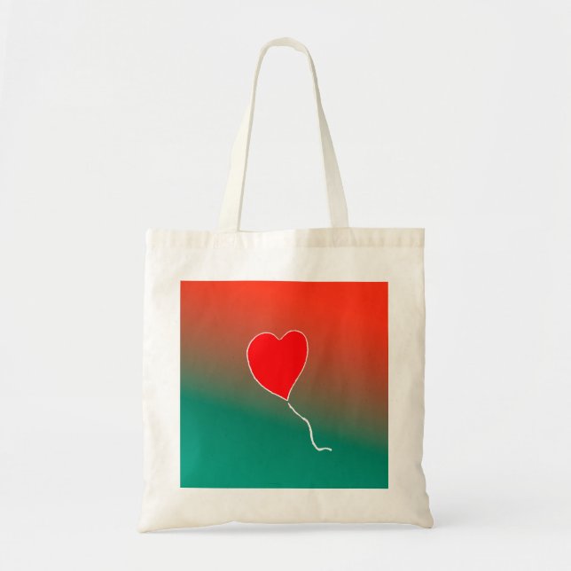 Flying heart tote bag (Front)