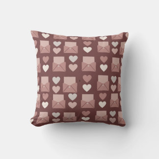 flying hearts, love envelopes  cushion