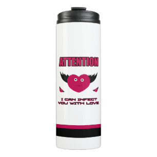 Flying hearts thermal tumbler
