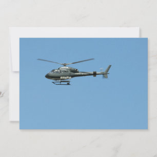 Flying helicopter