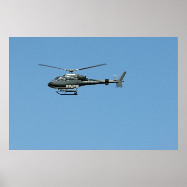 Flying helicopter poster (Front)