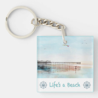 Flying High at Low Tide Key Ring