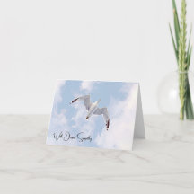 Flying High - Blank Sympathy Card