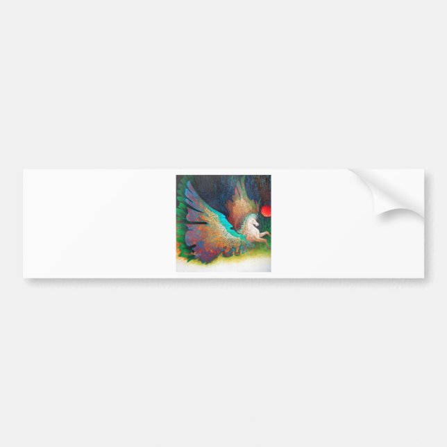 Flying Horse Bumper Sticker (Front)