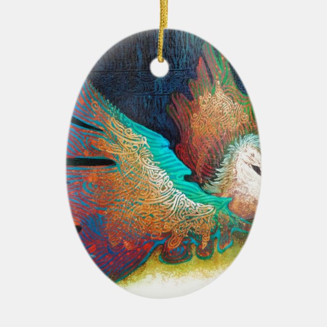 Flying Horse Ceramic Ornament (Front)