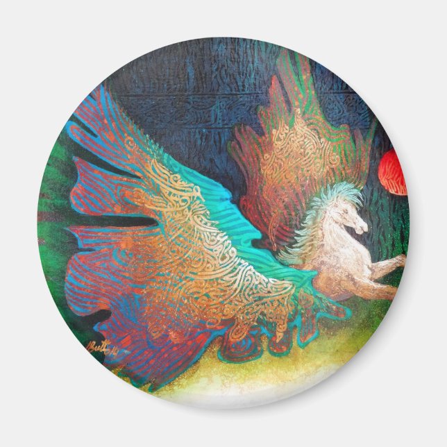 Flying Horse Magnet (Front)