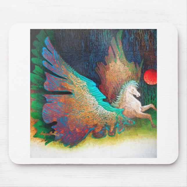 Flying Horse Mouse Pad (Front)
