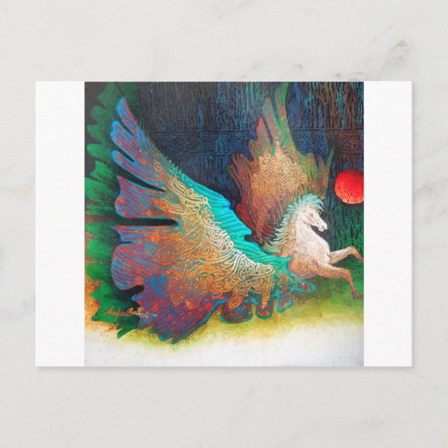 Flying Horse Postcard (Front)