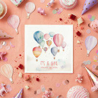 Flying hot air balloons its a girl paper fun