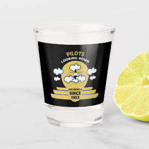 Flying Instructor Flying School Graduate Pro Shot Glass