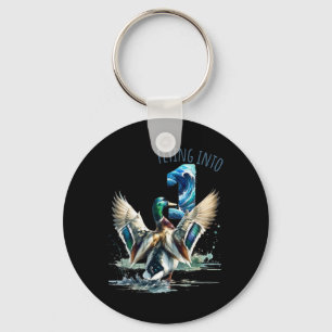 Flying Into 1 Duck Hunting 1st Birthday Party 1 Ye Key Ring
