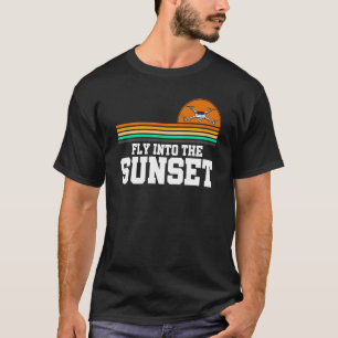 Flying Into The Sunset Drone Flying Rc Quadcopter  T-Shirt