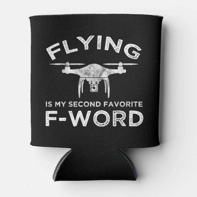 Flying Is My Second Favourite F-Word Can Cooler (Front)