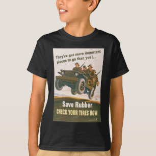 Flying Jeep Poster T-Shirt