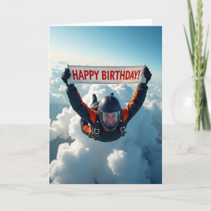 Flying Joy Birthday Card