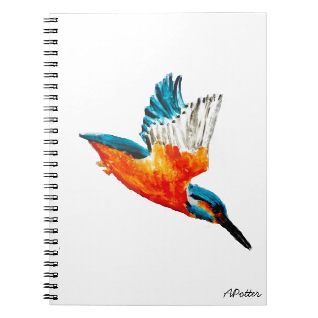 Flying Kingfisher Notebook (Front)