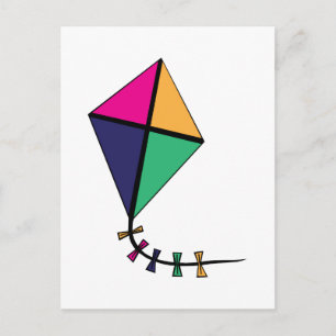 Flying Kite Postcard