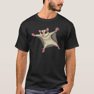 Flying Kite Squirrel Squirrels Animal Graphic T-Shirt