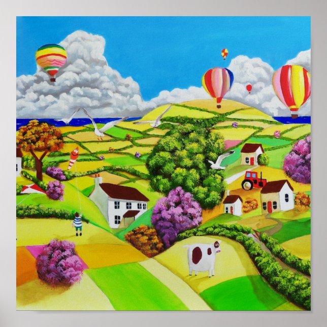 Flying kites poster (Front)