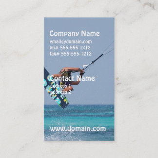 Flying Kitesurfer Business Card