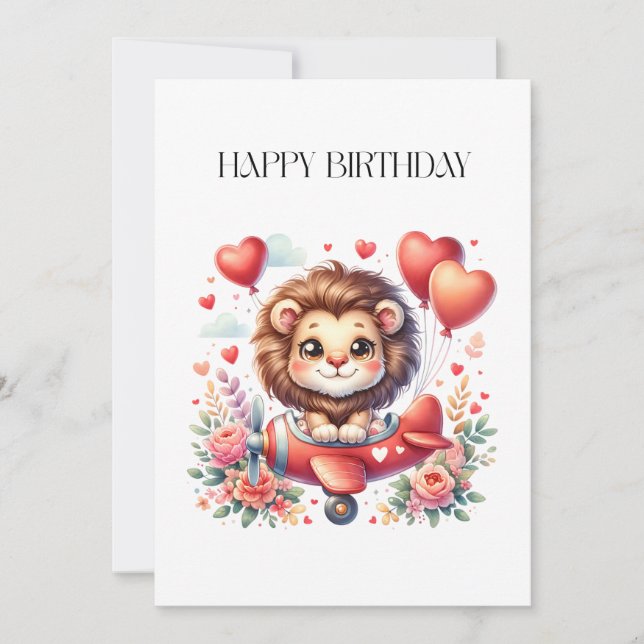 Flying Lion Birthday (Front)