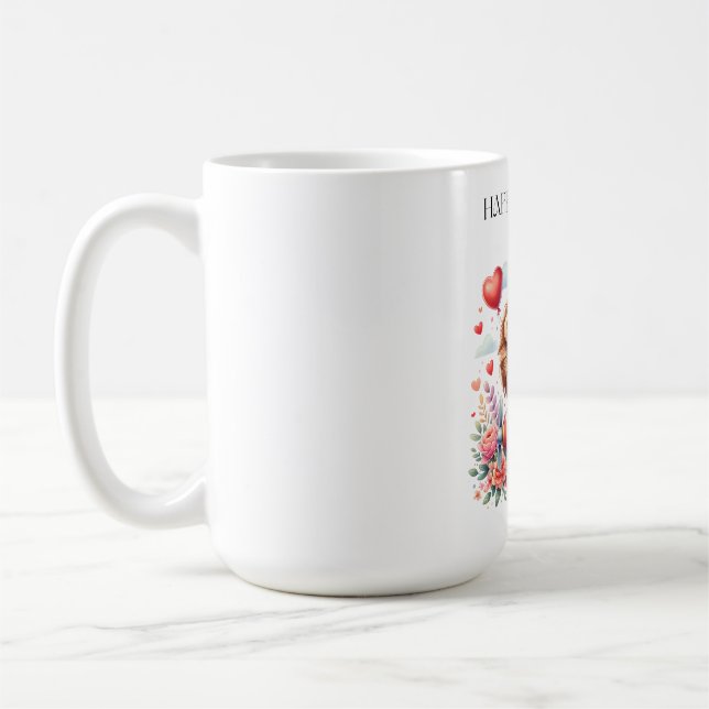 Flying Lion Birthday Coffee Mug (Left)