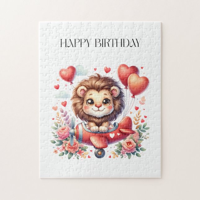 Flying Lion Birthday Jigsaw Puzzle (Vertical)