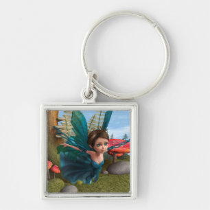 Flying Little Fairy Butterfly Key Ring