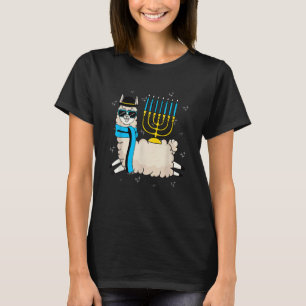 Flying Llama Hanukkah Happy Hanukah Pajama Family  T-Shirt