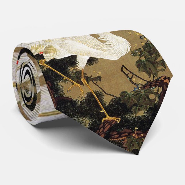 FLYING LOVE PHOENIX,Feathers,Hearts Floral Tie (Rolled)