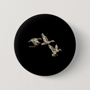 Flying Mallard Duck Camouflage Camo Duck Hunting C 6 Cm Round Badge