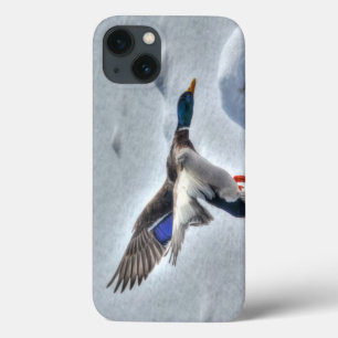 Flying Mallard Duck Drake 4 Wildlife Photo iPhone 13 Case
