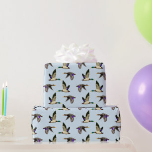 Flying Mallard Ducks Wrapping Paper