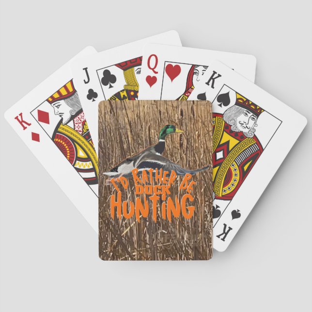 Flying Mallard Playing Cards, Duck Hunting  Playing Cards (Back)