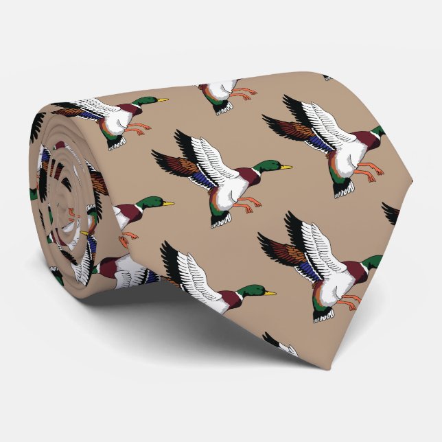 Flying Mallard Tie (Rolled)