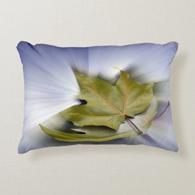 Flying maple leaves decorative cushion (Front)