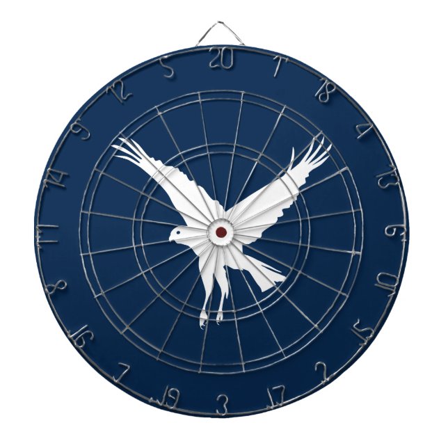Flying marsh harrier dartboard (Front)
