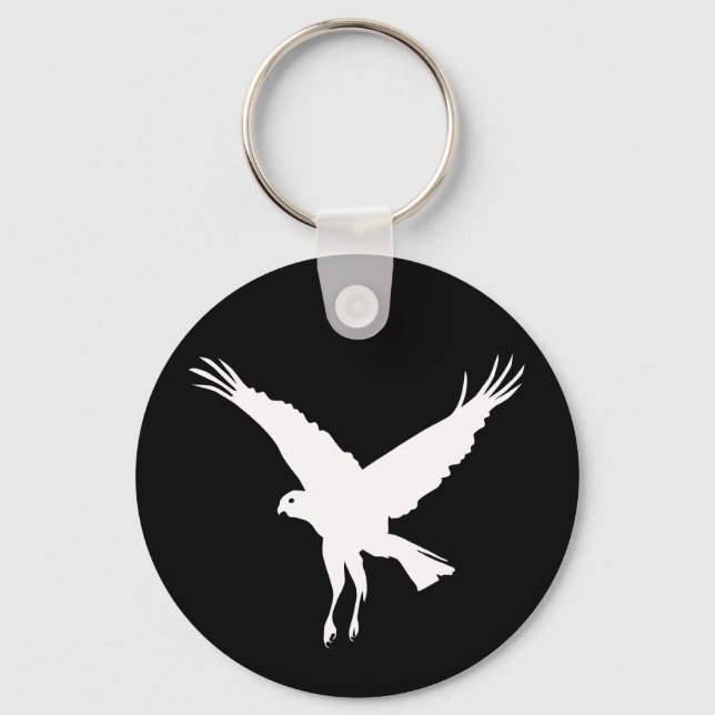 Flying marsh harrier key ring (Front)