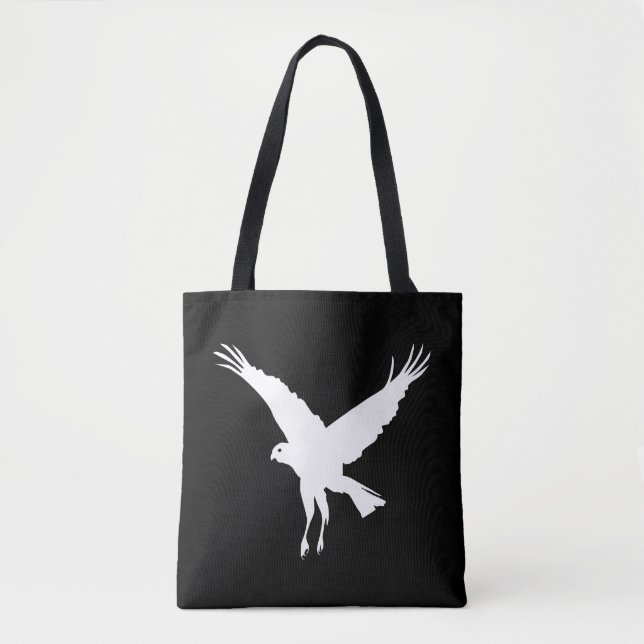 Flying marsh harrier tote bag (Front)