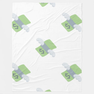 flying money emoji blanket