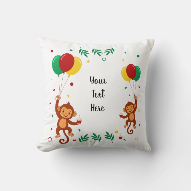 Flying Monkey Balloon Cushion (Front)
