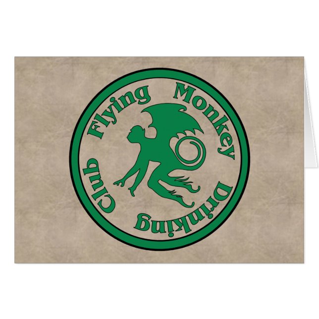Flying Monkey Drinking Club (Front Horizontal)