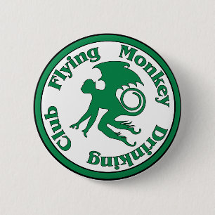 Flying Monkey Drinking Club 6 Cm Round Badge