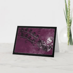 Flying Monkey Santa Holiday Card