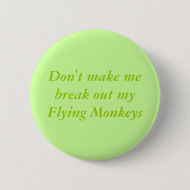 Flying Monkeys 6 Cm Round Badge (Front)